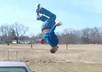 do crazy parkour and free running and say your message