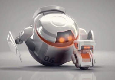 create Cool Awesome ROBOTS 3D Logo video big1