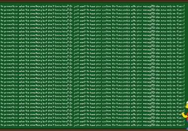 have your message written by Bart Simpson on chalkboard big1