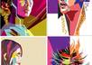 create a WPAP art look alike of you or your friend
