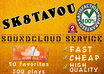 deliver 50 favorites and more than 500 plays to your soundcloud track super FAST