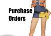 create a purchase order for your construction related service business