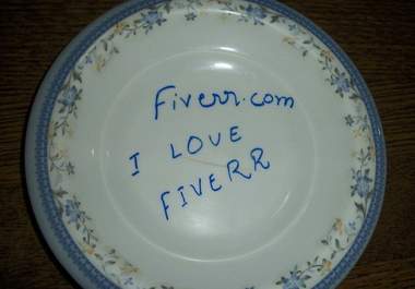write any message on Plate big1