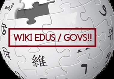 create you Edu Wiki backlinks also available Gov back links as add on for great trusted backlinks big1