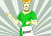 draw Mad Men character with your logo or msg