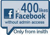 add 400 LIKES to your facebook fanpage without admin access