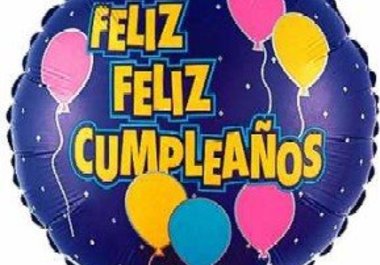 dedicate an exclusive video singing Happy Birthday in Spanish to any person you want on your behalf big1