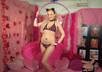 hula hoop for you in a sexy little leopard bikini small1