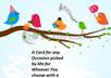 mail a greeting card to someone with a crazy random message handwritten in it