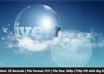 add your logo or text in a bubble and animate in a realistic sunshine sky