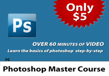 train you in the basics of photoshop with over 60 minutes of video big1