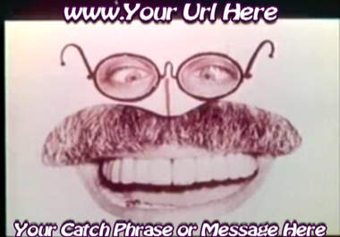 brand this jazzy Retro collage video with your Url and catch phrase big1