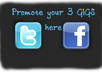 promote/Share Your 3 GIGS To 350 TwitterFollowers+500 FacebookFans To Get More ORDERs