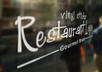 make a mockup of your logo onto a glass shop window