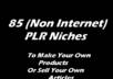 give you a collection of 85 non internet marketing ebooks with full private label rights plus sales copy
