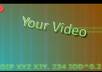 make your video to have a robot vision look