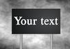 put your text on the signpost