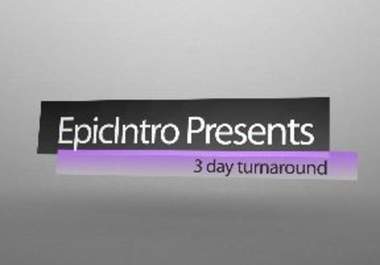 be making an awesome minimalistic intro video big1
