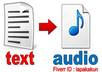 change your text files into audio files [Up to 6 pages]