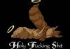 shit or piss on a picture or drawing of your choice