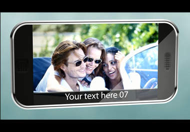 create a Cool Phone Video with scrolling images and text big1