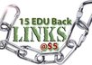 make 15 edu dofollow backlinks from high authority sites with pr 5 to 9 to instantly boost your sites pr serp and authority