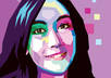 draw your potrait photo with pop up vector style