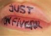 draw few words on my mouth and picture it for you