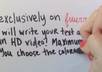write your words and send you the HD video small1