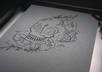 make a custom tattoo line drawing only