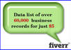 give you 60,000 business contacts for your telemarketing and mailing campaigns