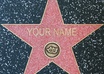 write your name/business name on  a star in Hollywood walk of fame small1