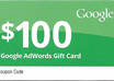 send you 100 DOLLARS Google Adwords voucher