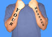put a Tattoo message on my arms for you small1