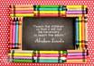 make you a colorful crayon frame gift