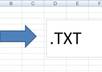 create vba code to convert any excel table into a txt file readable by another program