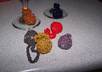 crochet 6 wine glass charms