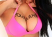 write your name, link or any words on my sexy boobs in less than 24 hours small1