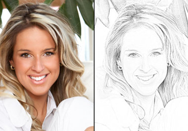 transform your pic in a pencil sketch color or black and white big1